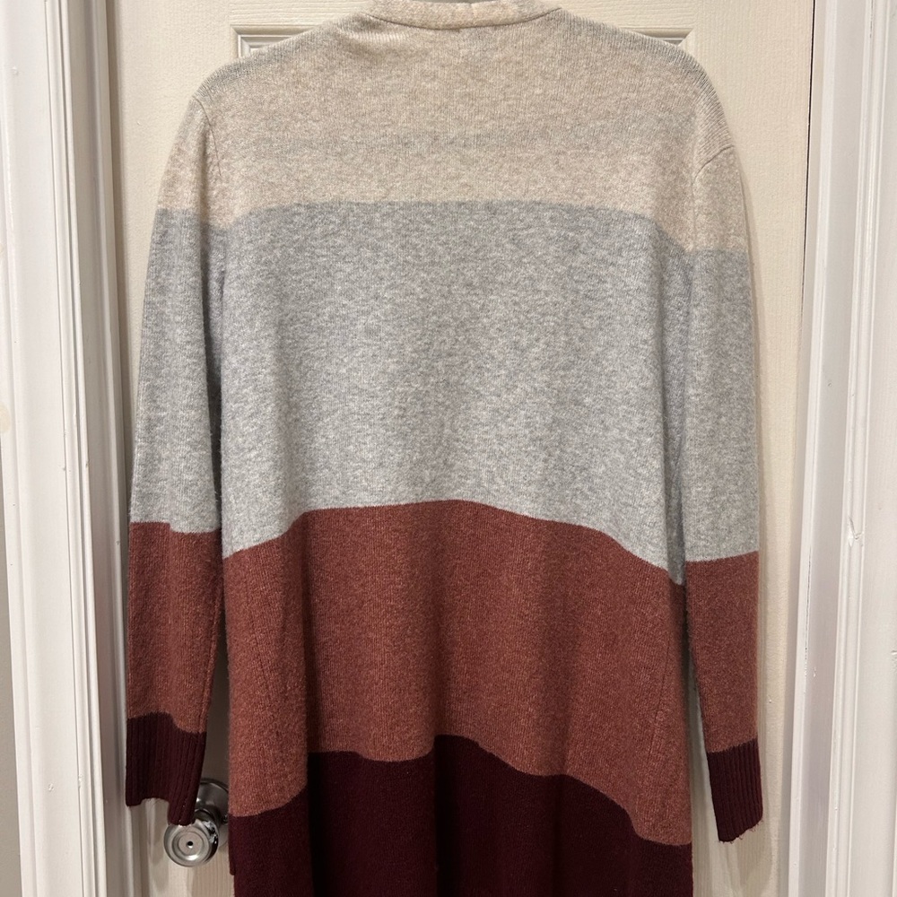 Women's multi-colored long sweater